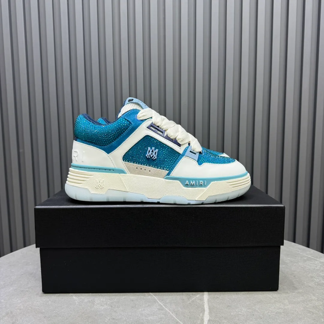 Men's shoes 💰760💰 AMIRI AMIRI fashion brand hot sale 🔥 Available all year round, couples 💑 Official website synchronization Imported fabrics 1⃣️ vs 1⃣️ replica, original factory special original sole, 35-45 (45. non-refundable)